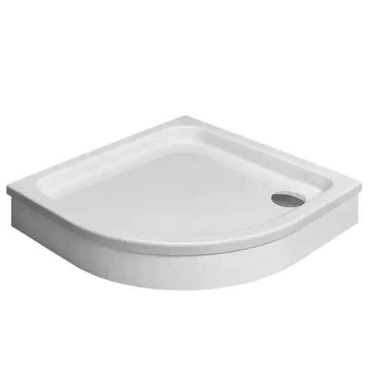 SIROS A brodzik akrylowy 90x90x7x17 cm na podstawie styropianowej